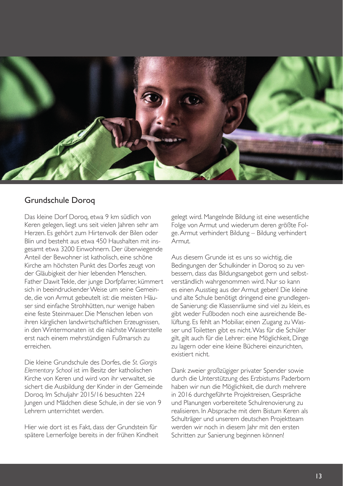 Vorschau ARCHEMED – Ärzte für Kinder in Not e.V. - Jahresbericht 2016 Seite 13